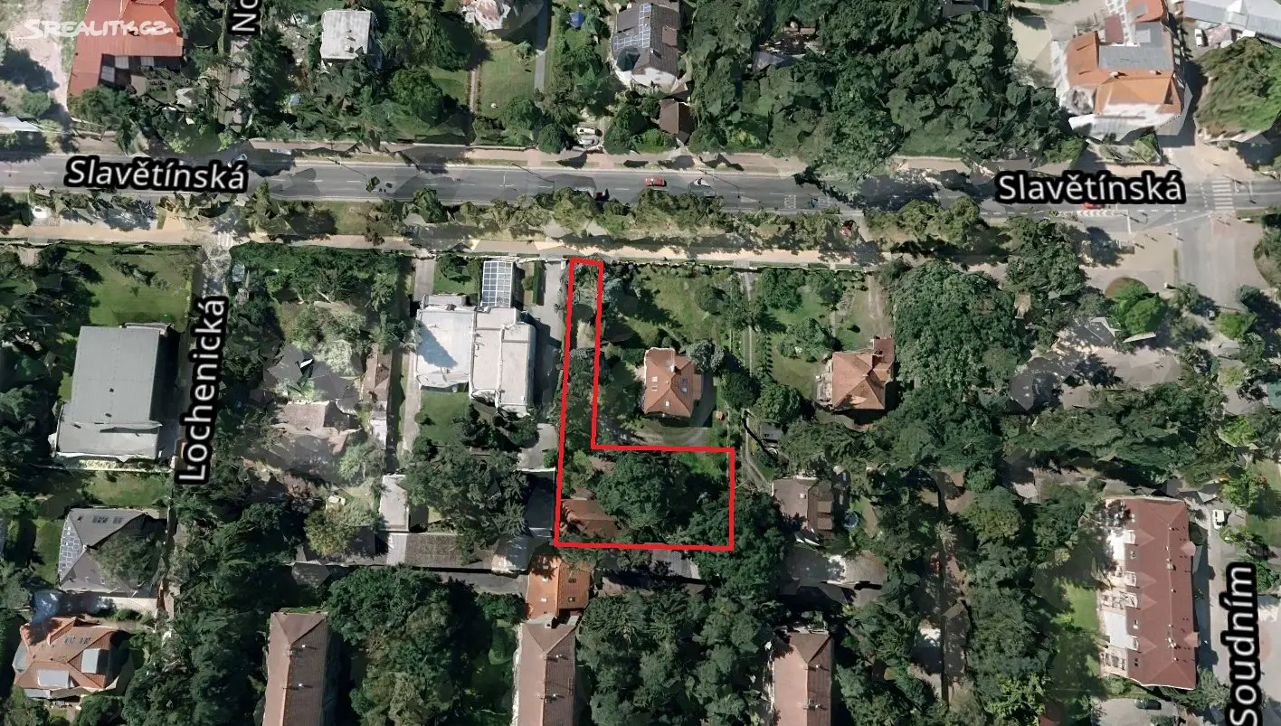 Prodej  stavebního pozemku 953 m², Slavětínská, Praha 9 - Klánovice