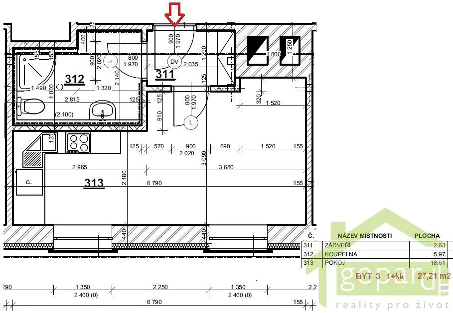 Pronájem bytu 1+kk 27 m² (Podkrovní), Rudé armády, Mníšek pod Brdy