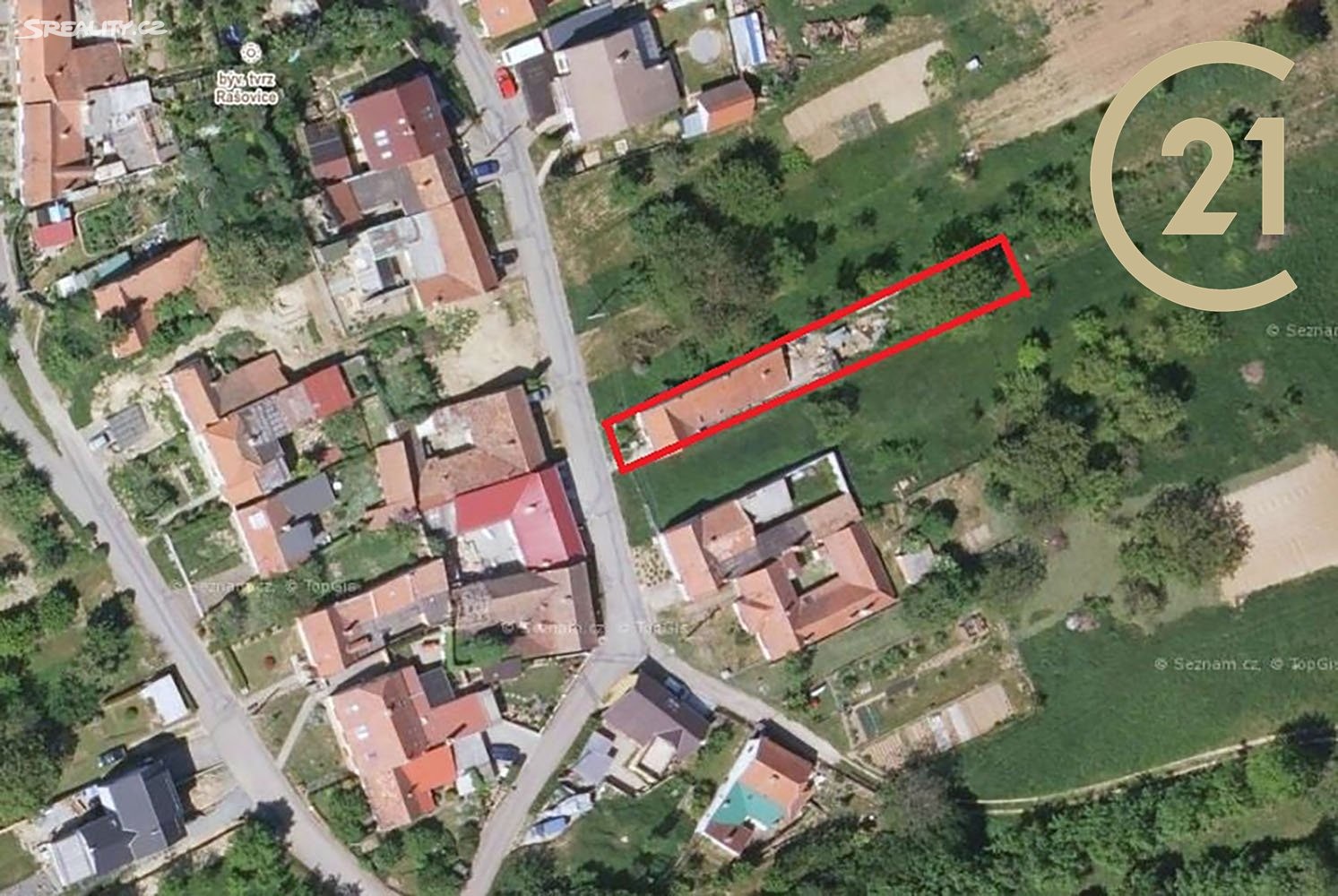 Prodej  stavebního pozemku 424 m², Rašovice, okres Vyškov