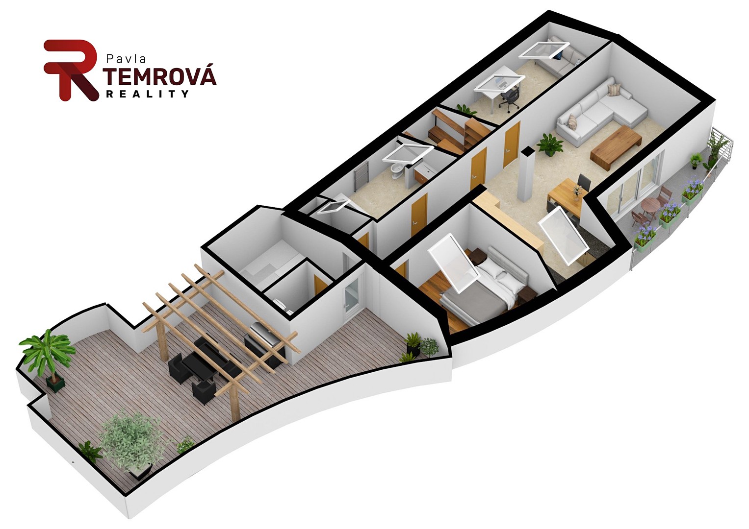 Prodej bytu atypické 124 m², Xaveriova, Praha 5 - Smíchov