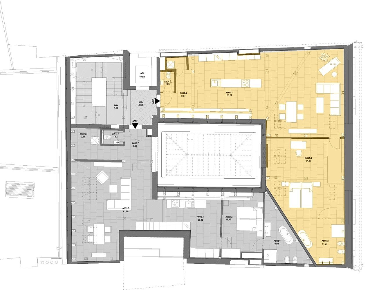 Pronájem bytu 2+kk 122 m² (Podkrovní), Havelská, Praha 1 - Staré Město