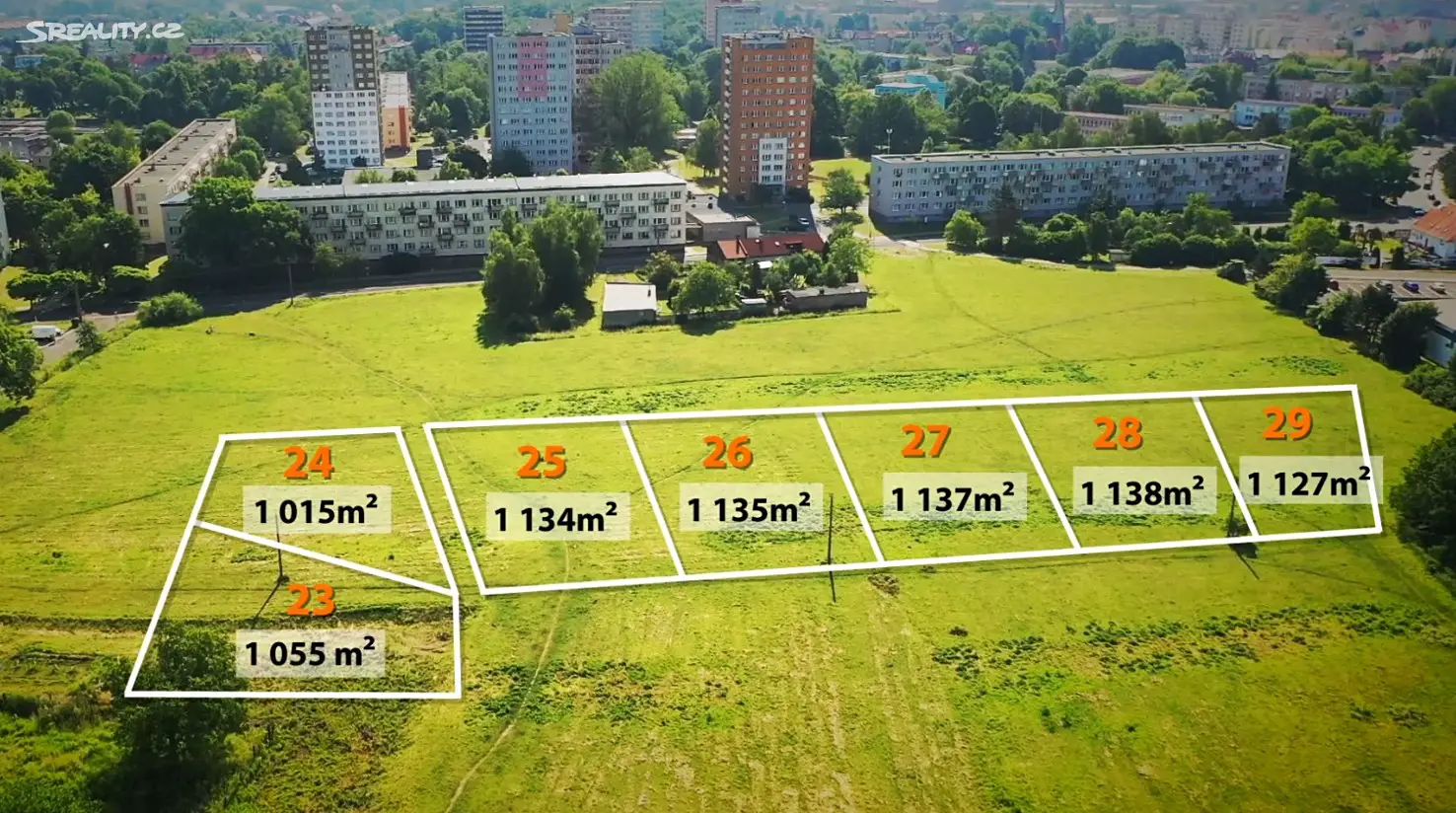 Prodej  stavebního pozemku 1 015 m², P. Cingra, Bohumín - Starý Bohumín