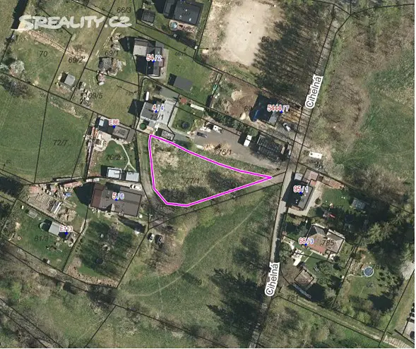 Prodej  stavebního pozemku 1 059 m², Jablonec nad Nisou - Lukášov, okres Jablonec nad Nisou