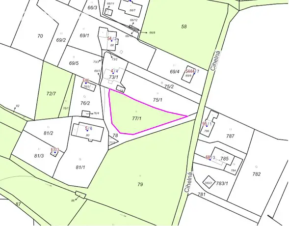 Prodej  stavebního pozemku 1 059 m², Jablonec nad Nisou - Lukášov, okres Jablonec nad Nisou