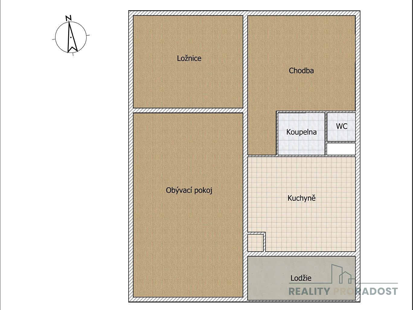Prodej bytu 2+1 57 m², Chopinova, Brno - Kohoutovice