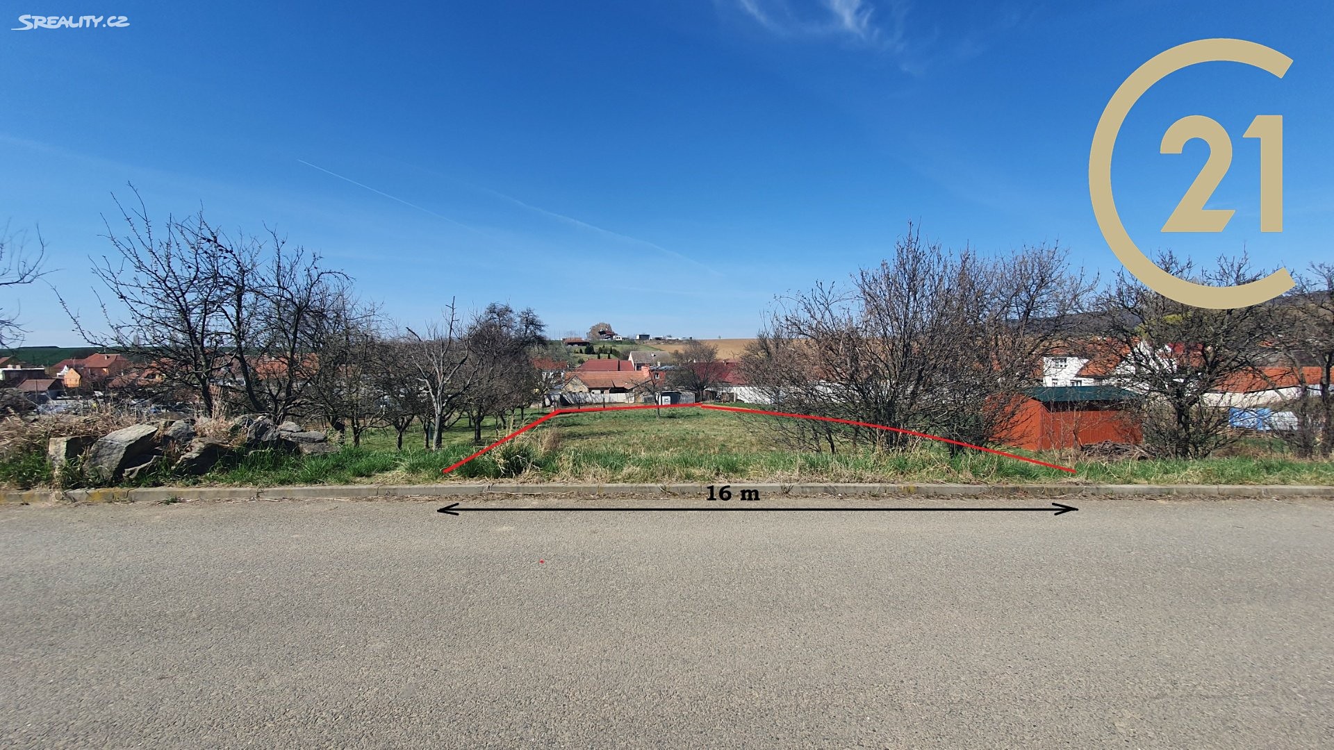 Prodej  stavebního pozemku 998 m², Moravany, okres Hodonín