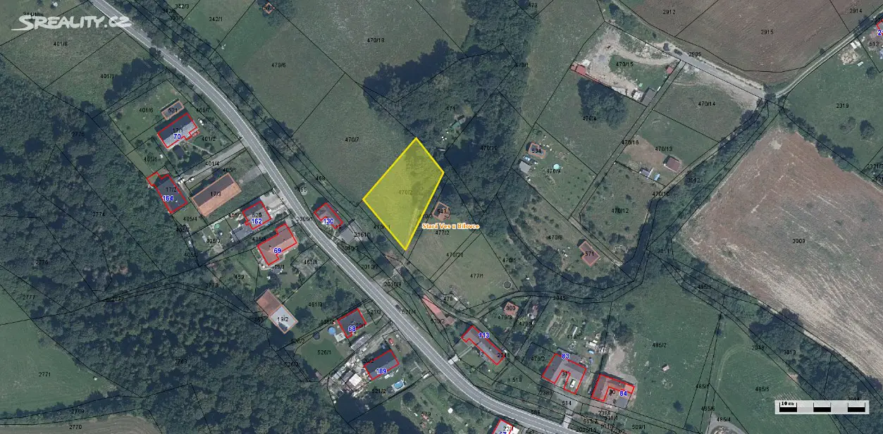 Prodej  pole 1 513 m², Bílovec - Stará Ves, okres Nový Jičín