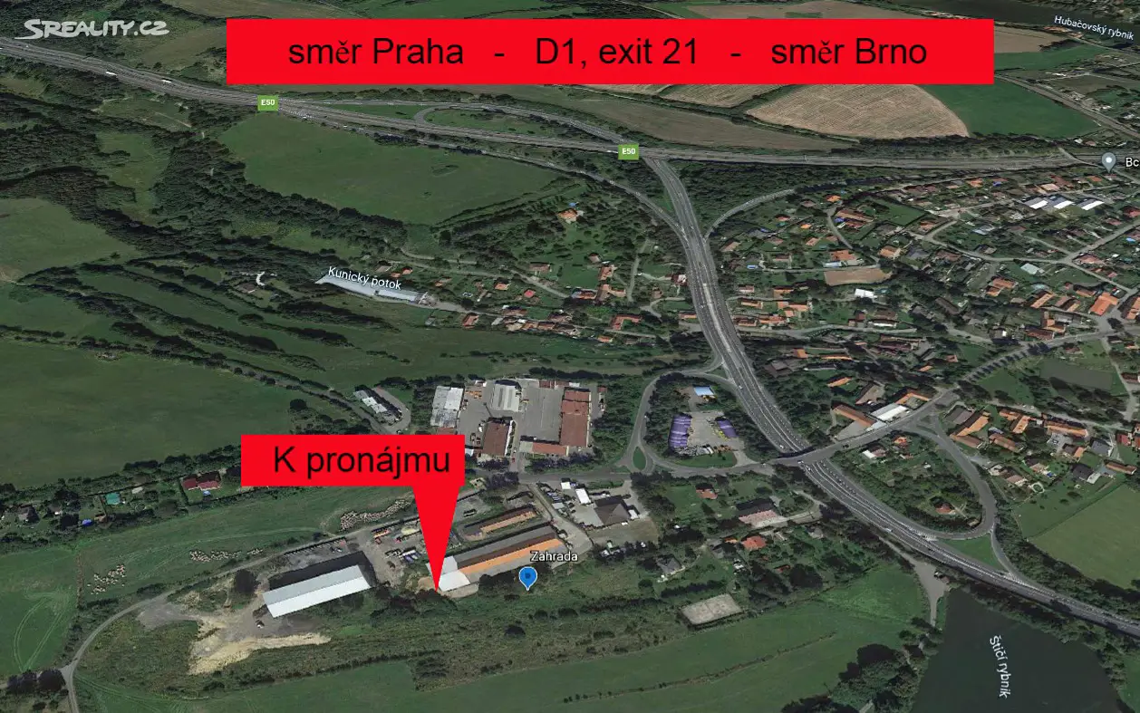 Pronájem  komerčního pozemku 650 m², Hlavní, Mirošovice