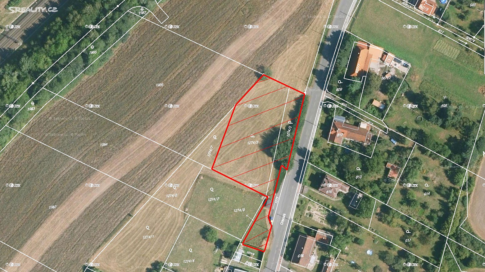 Prodej  stavebního pozemku 2 971 m², Oderská, Hladké Životice