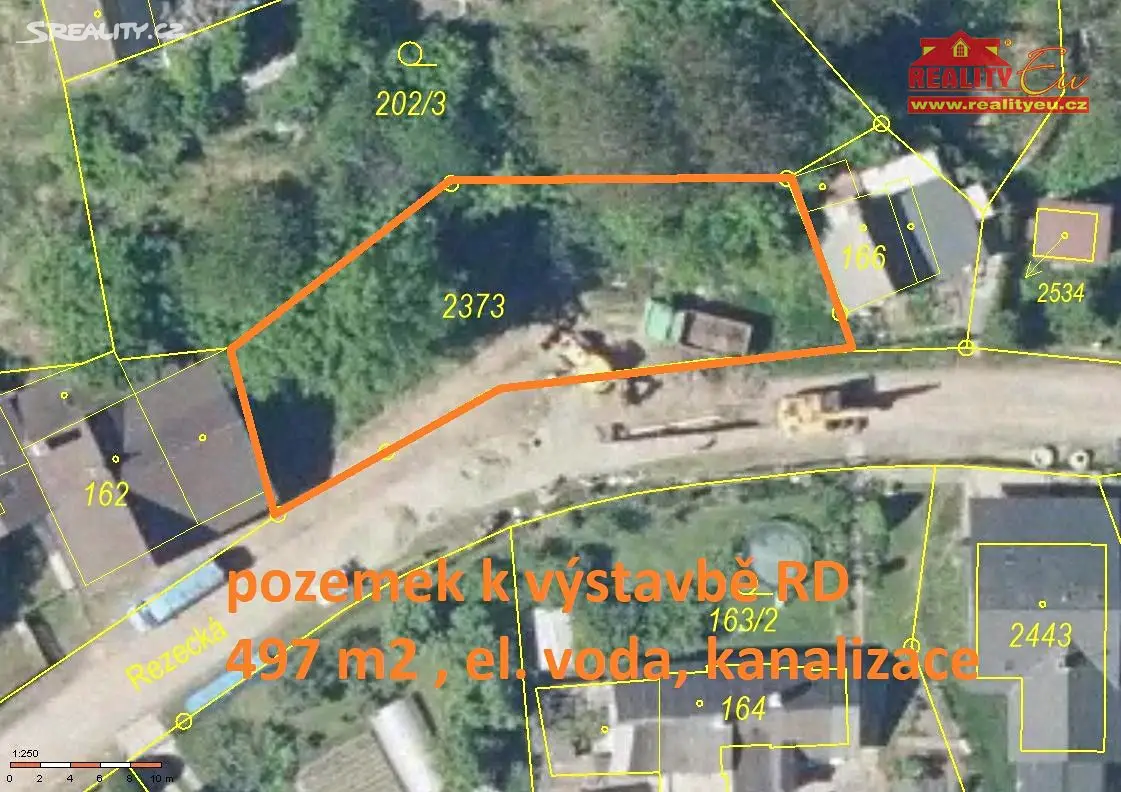 Prodej  stavebního pozemku 497 m², Rezecká, Nové Město nad Metují