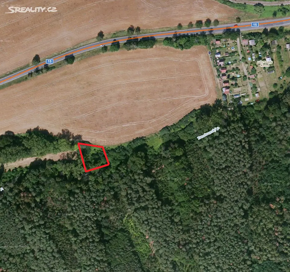 Prodej  lesa 1 476 m², Liběšice - Zimoř, okres Litoměřice