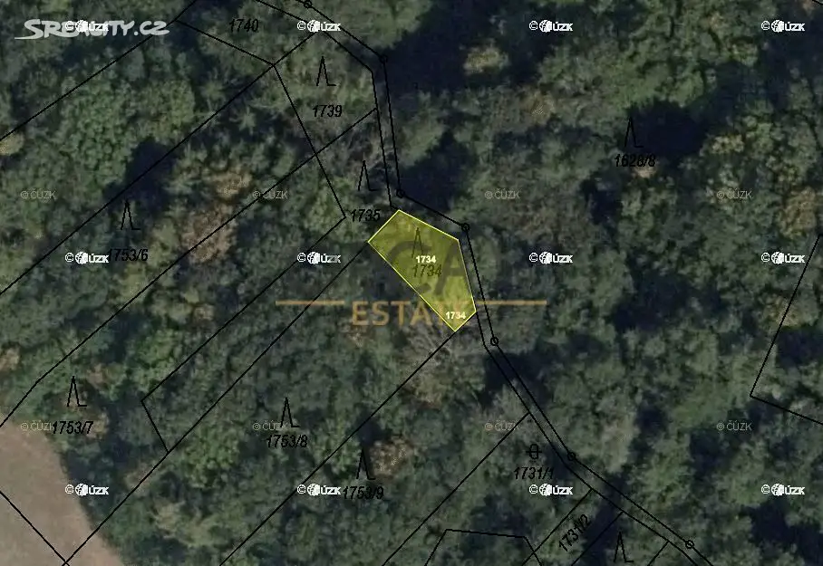 Prodej  lesa 24 688 m², Luhačovice, okres Zlín