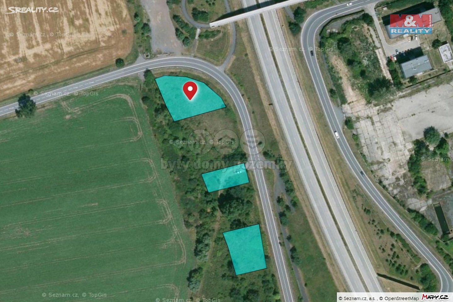Prodej  pozemku 2 803 m², Olomouc - Neředín, okres Olomouc