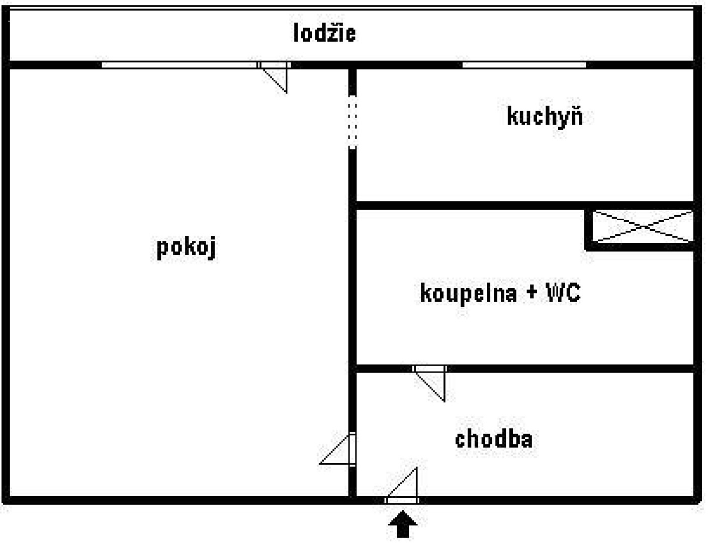 Pronájem bytu 1+kk 37 m², Stavařov, Pardubice - Polabiny