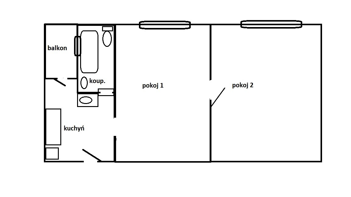 Pronájem bytu 2+1 49 m², Masarykova třída, Teplice - Trnovany
