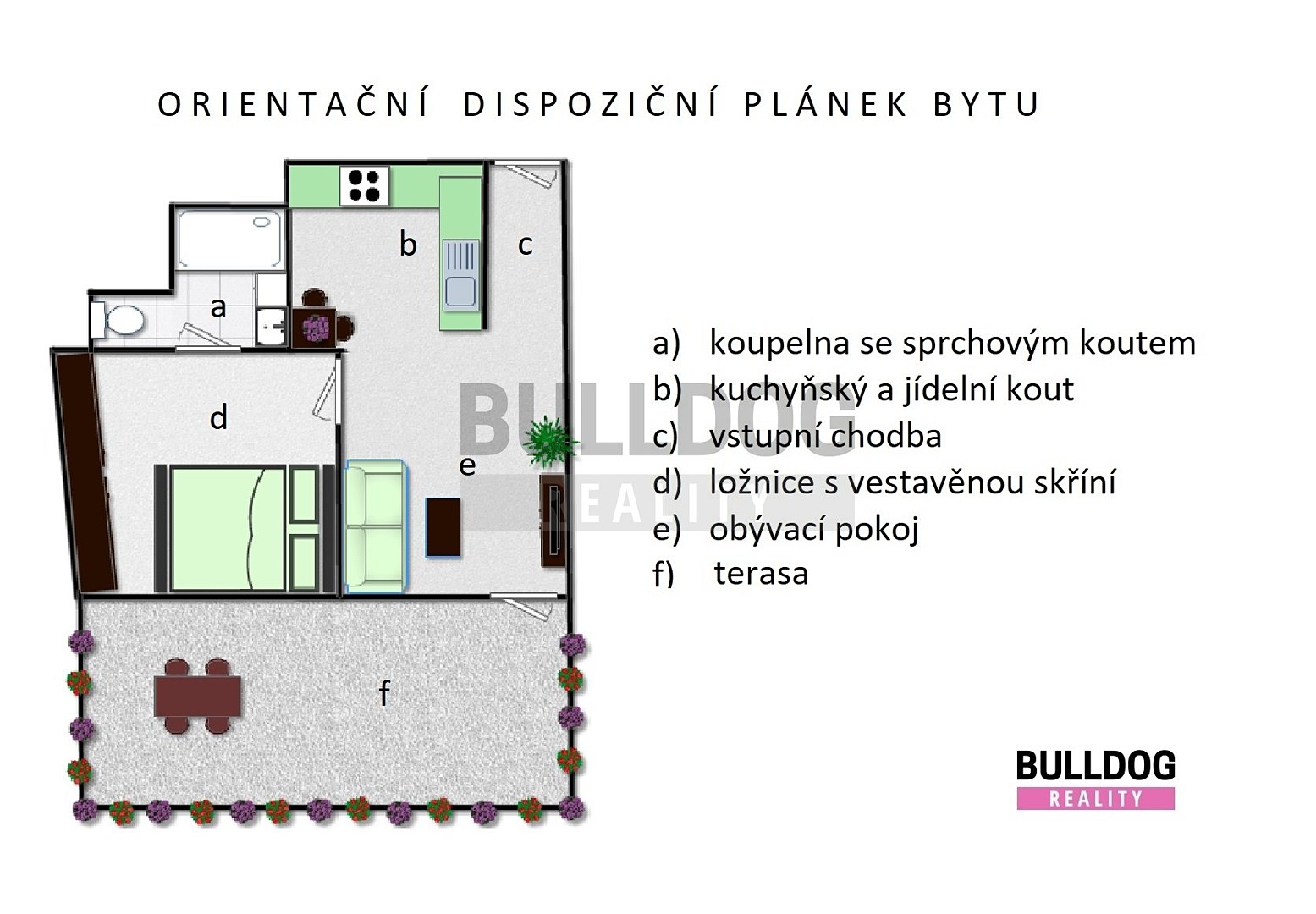 Pronájem bytu 2+kk 30 m², Zenklova, Praha 8 - Libeň