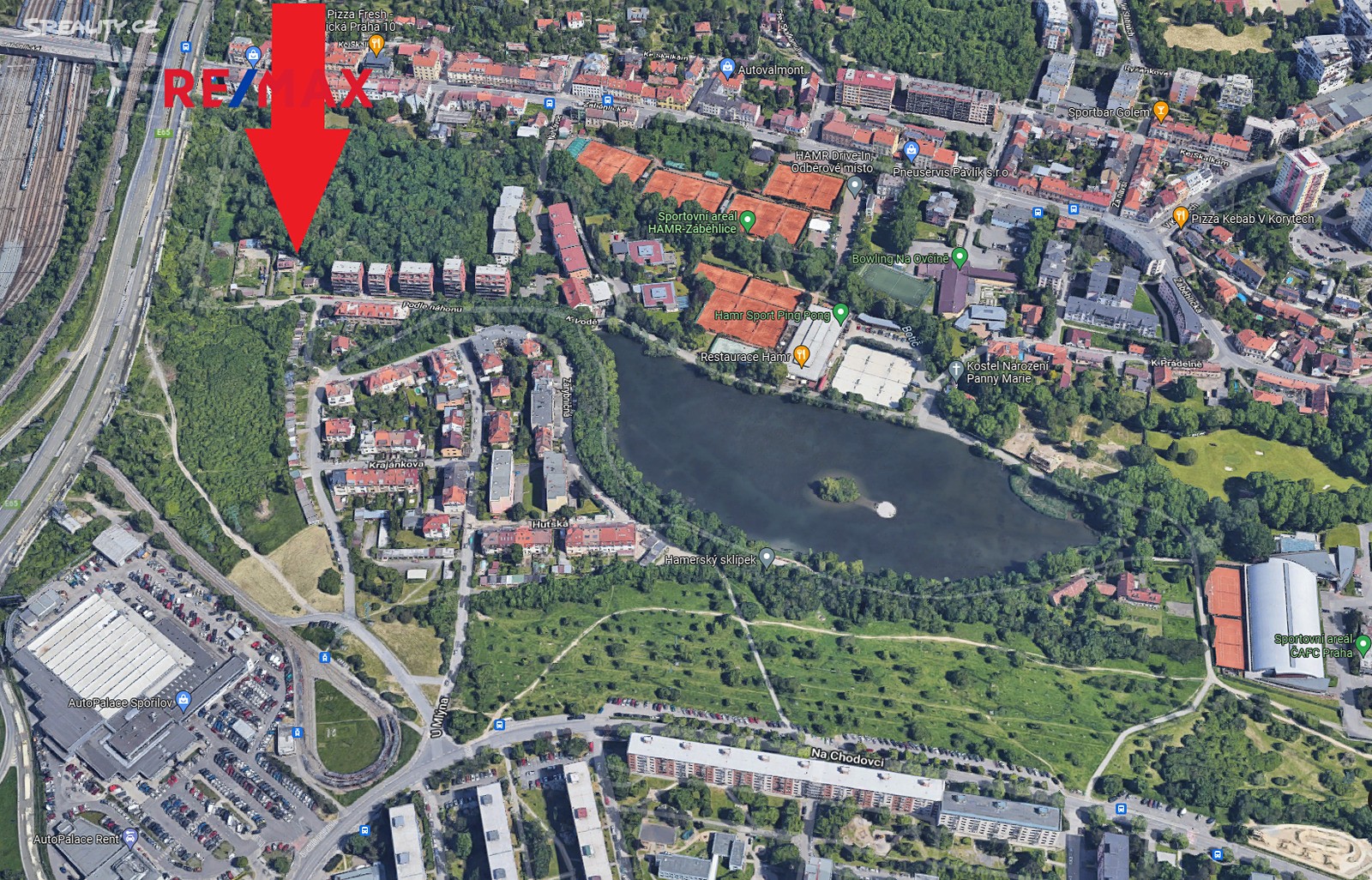 Prodej  stavebního pozemku 1 600 m², Podle náhonu, Praha 4 - Záběhlice