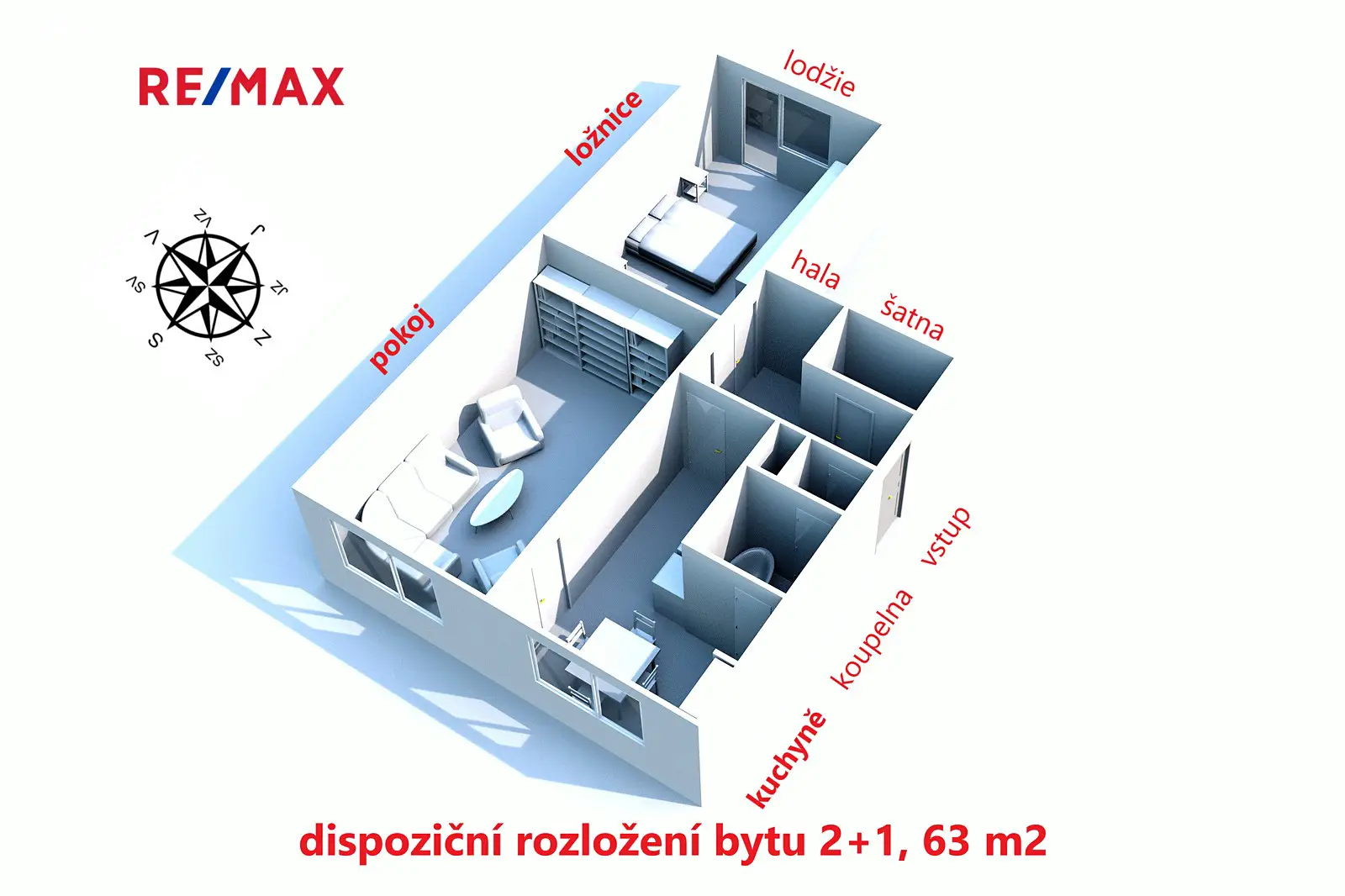 Prodej bytu 2+1 63 m², Žižkov II, Havlíčkův Brod