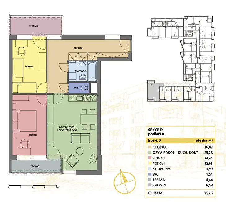Pronájem bytu 3+kk 85 m², Inspektorská, Nymburk