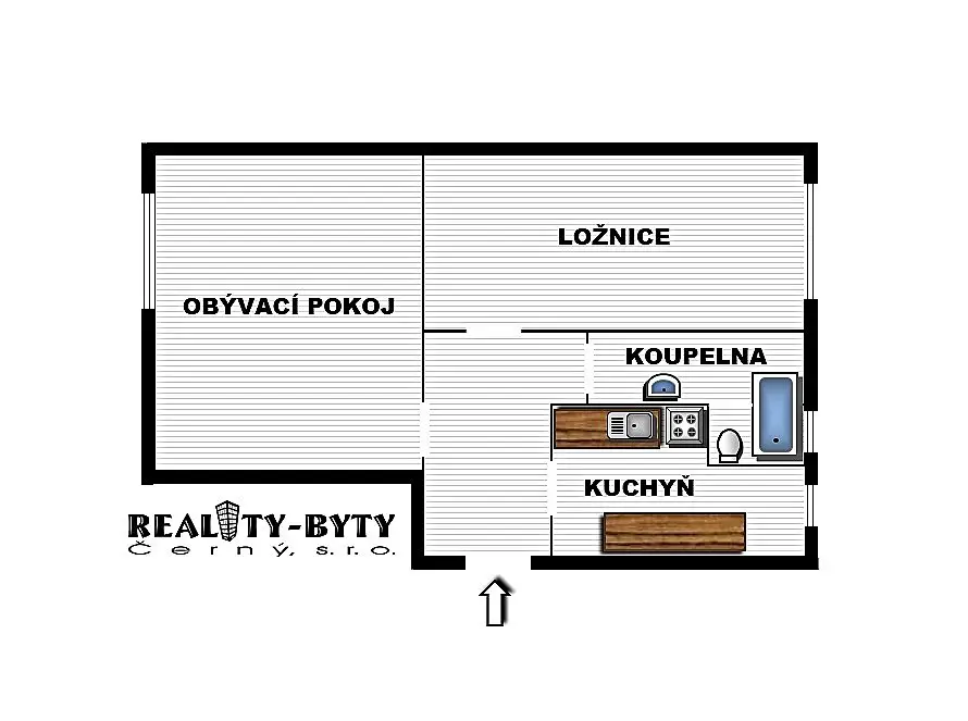 Pronájem bytu 2+1 50 m², Americká, Liberec - Liberec III-Jeřáb