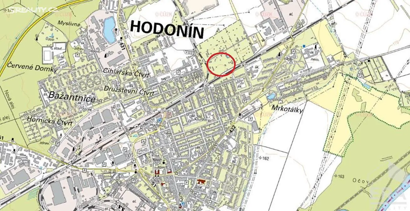 Prodej  stavebního pozemku 1 138 m², Hodonín, okres Hodonín