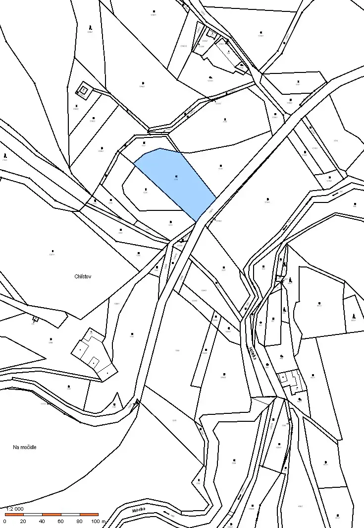 Prodej  stavebního pozemku 3 237 m², Všelibice - Chlístov, okres Liberec