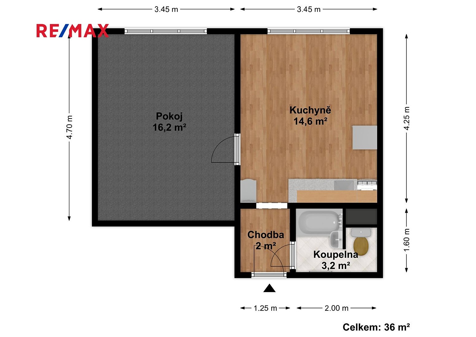 Prodej bytu 1+1 36 m², Sídliště, Třemošná