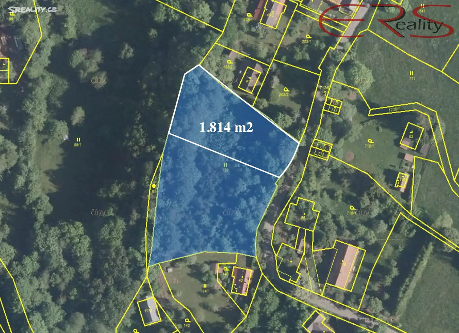 Prodej  stavebního pozemku 1 814 m², Bystrá nad Jizerou, okres Semily
