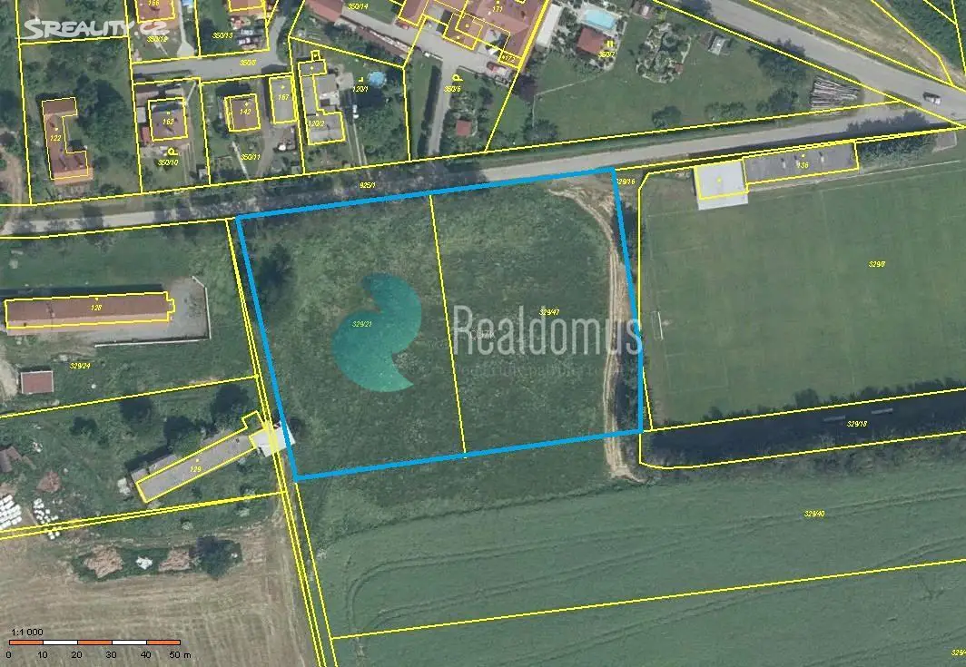 Prodej  stavebního pozemku 4 110 m², Bystřice, okres Benešov