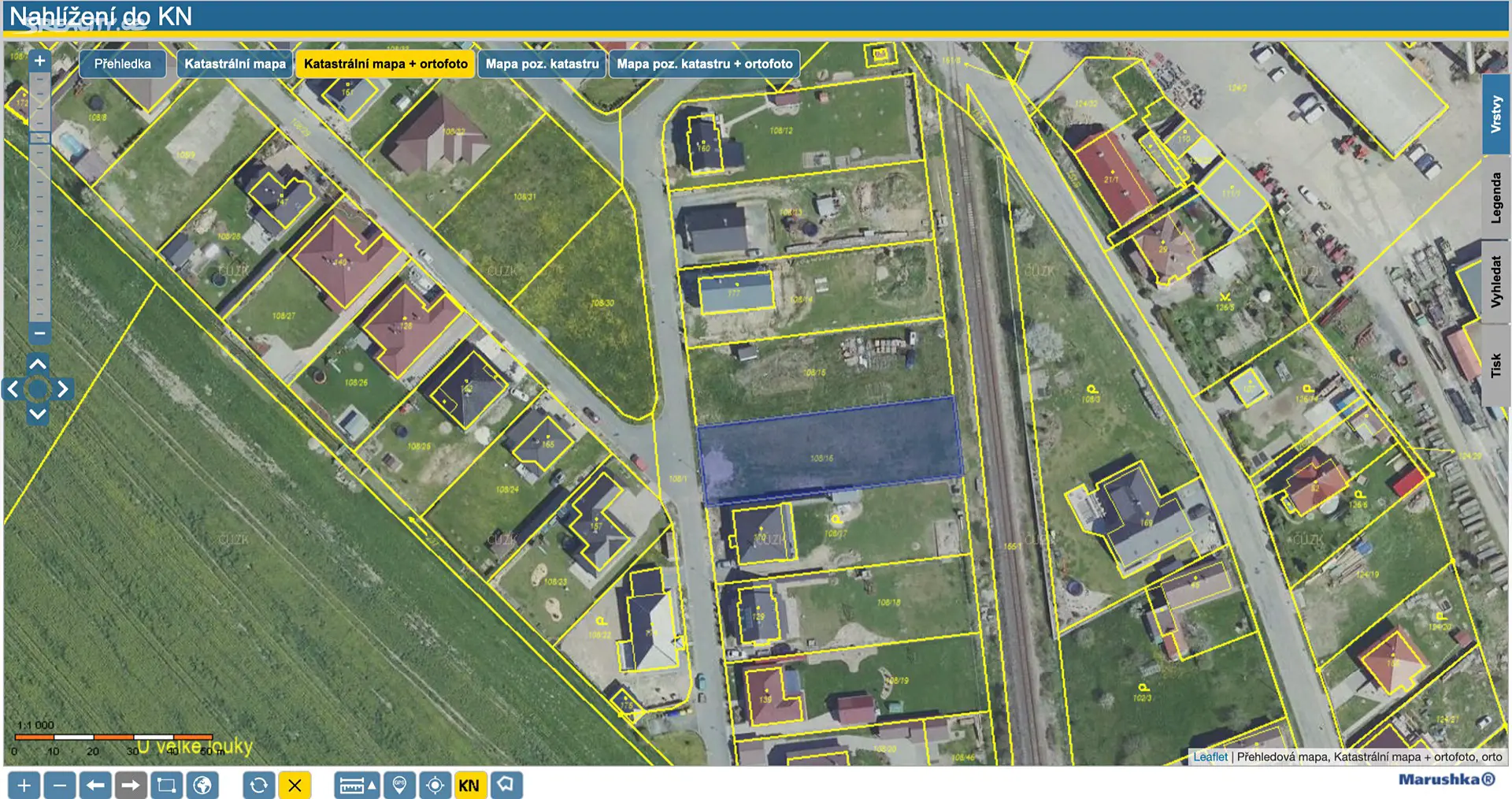 Prodej  stavebního pozemku 1 304 m², Vavřinec - Chmeliště, okres Kutná Hora