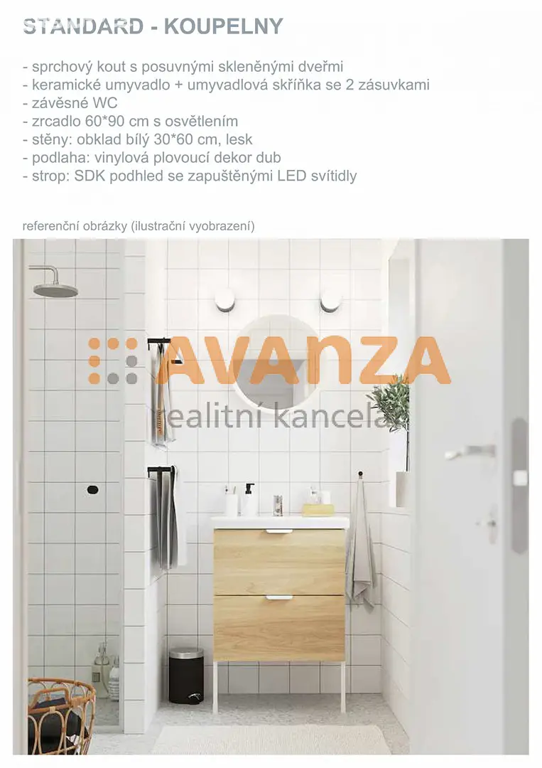 Pronájem bytu 2+1 56 m², U Splavu, Děčín - Děčín VIII-Dolní Oldřichov