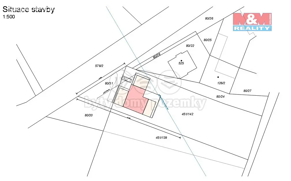 Prodej  stavebního pozemku 1 290 m², Baumanova, Horoušany