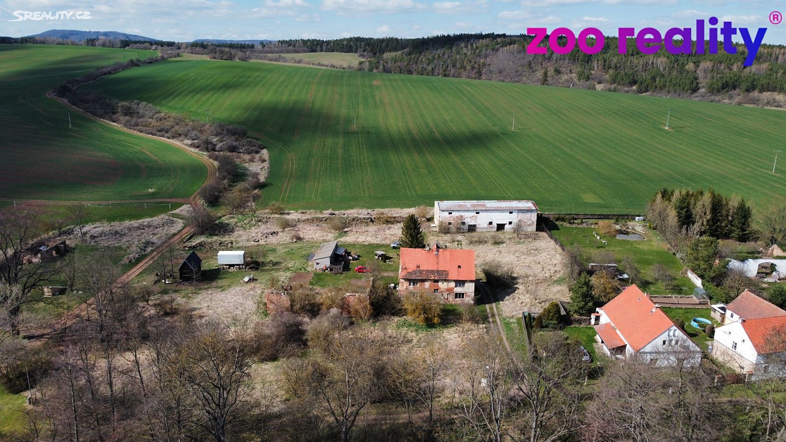 Prodej  stavebního pozemku 3 558 m², Lubenec, okres Louny