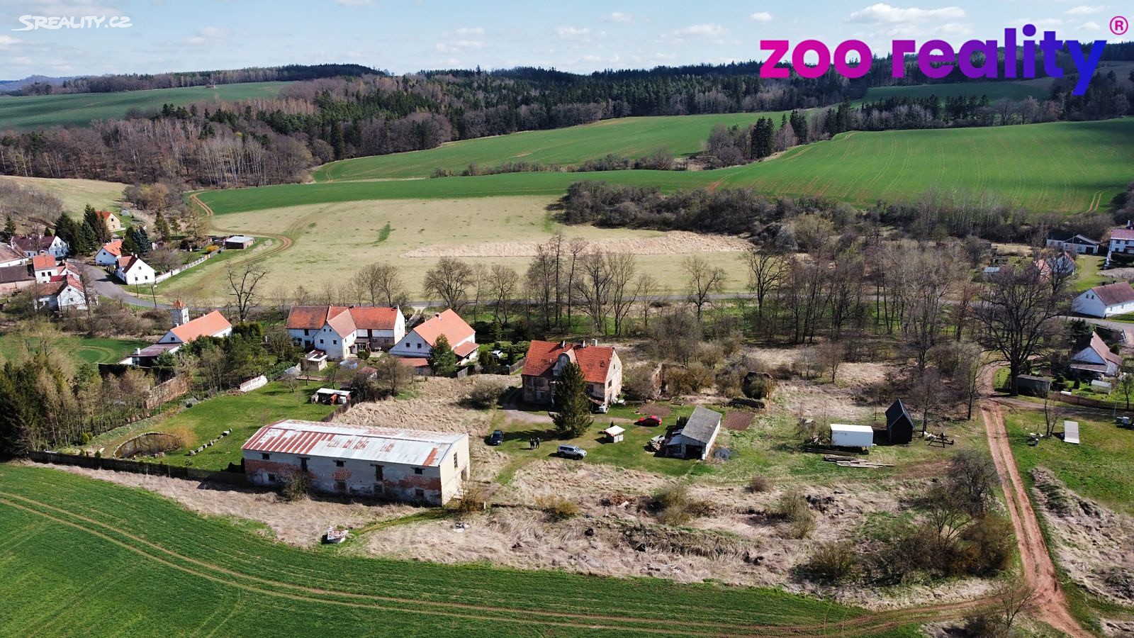 Prodej  stavebního pozemku 3 558 m², Lubenec, okres Louny