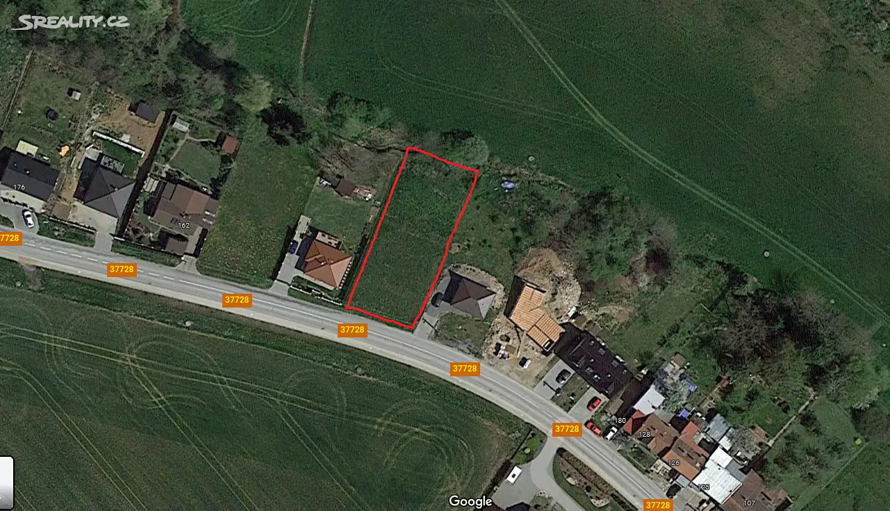 Prodej  stavebního pozemku 1 121 m², Vyškov - Lhota, okres Vyškov
