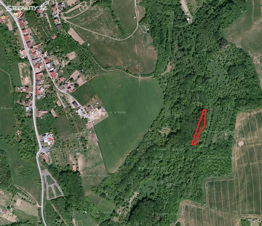 Prodej  lesa 905 m², Kudlovice, okres Uherské Hradiště