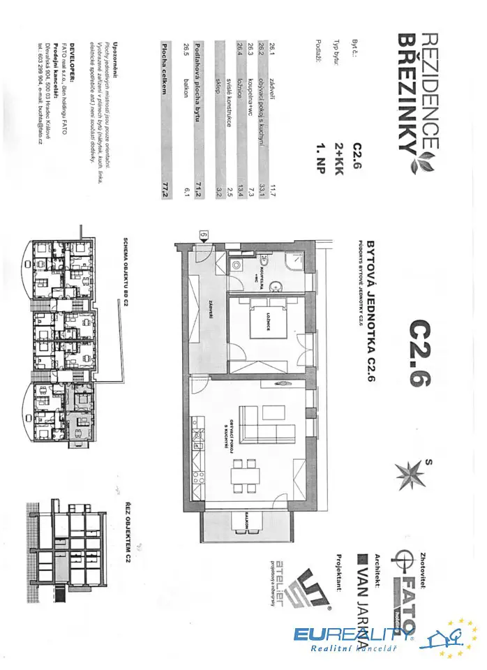 Pronájem bytu 2+kk 68 m², Březinky, Nové Město nad Metují