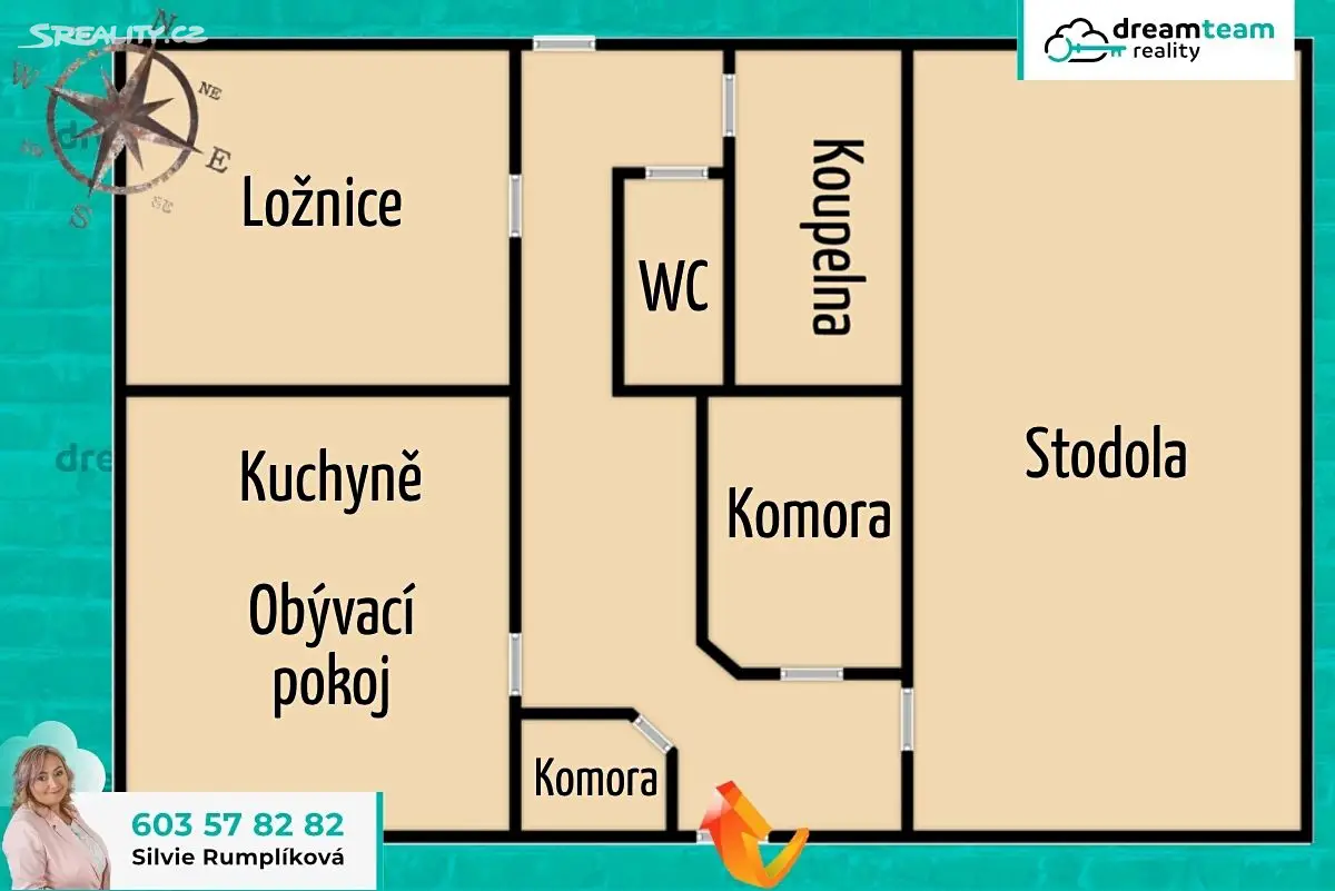 Prodej  rodinného domu 100 m², pozemek 1 739 m², Zámrsky, okres Přerov