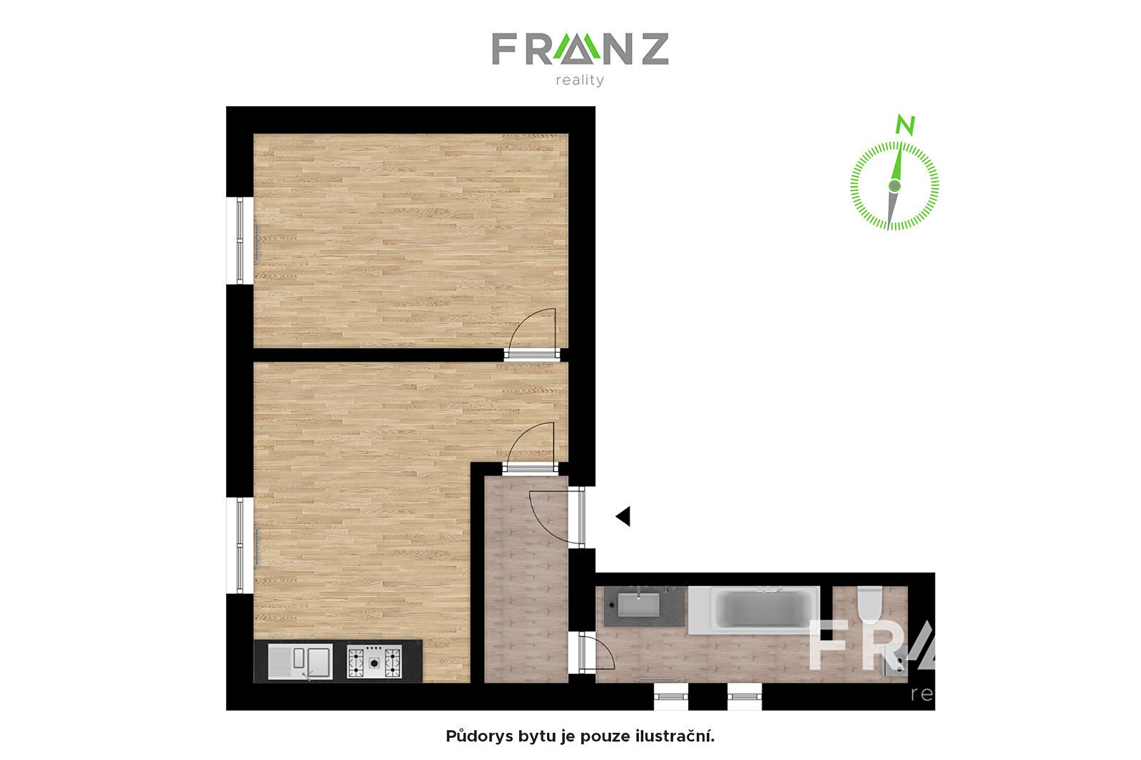 Pronájem bytu 1+1 42 m², 28. října, Ostrava - Mariánské Hory
