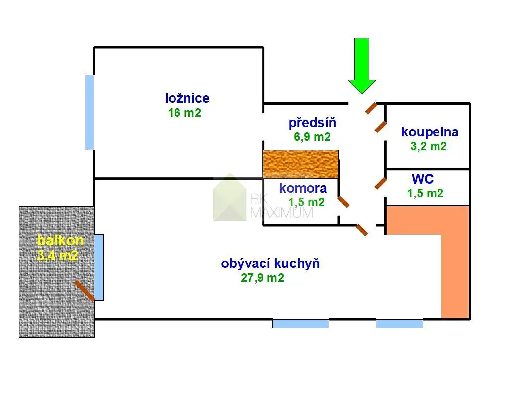 Pronájem bytu 2+kk 57 m², Kohoutových, Praha 5 - Jinonice