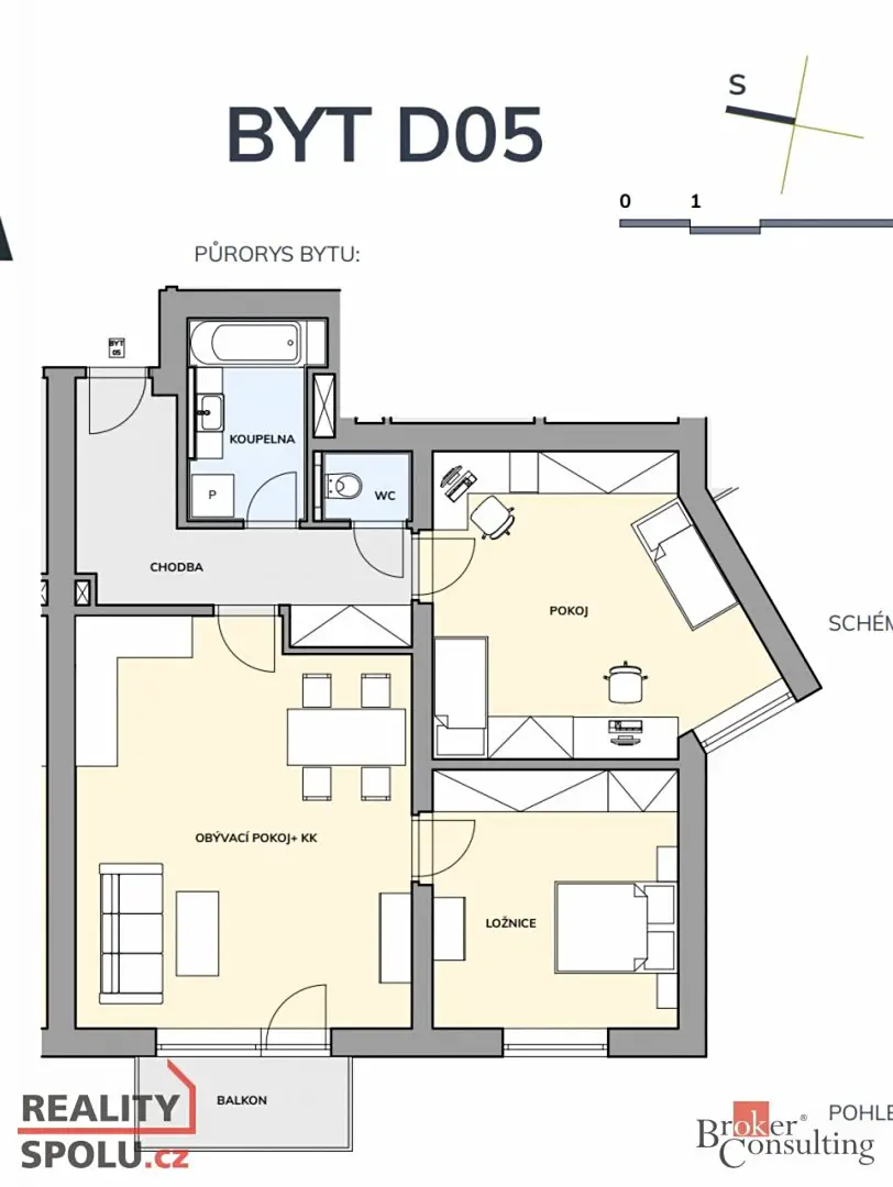 Pronájem bytu 3+kk 77 m², Bartoňova, Náchod
