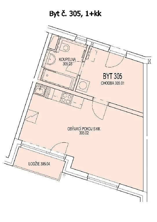 Prodej bytu 1+kk 42 m², Holzova, Brno - Líšeň
