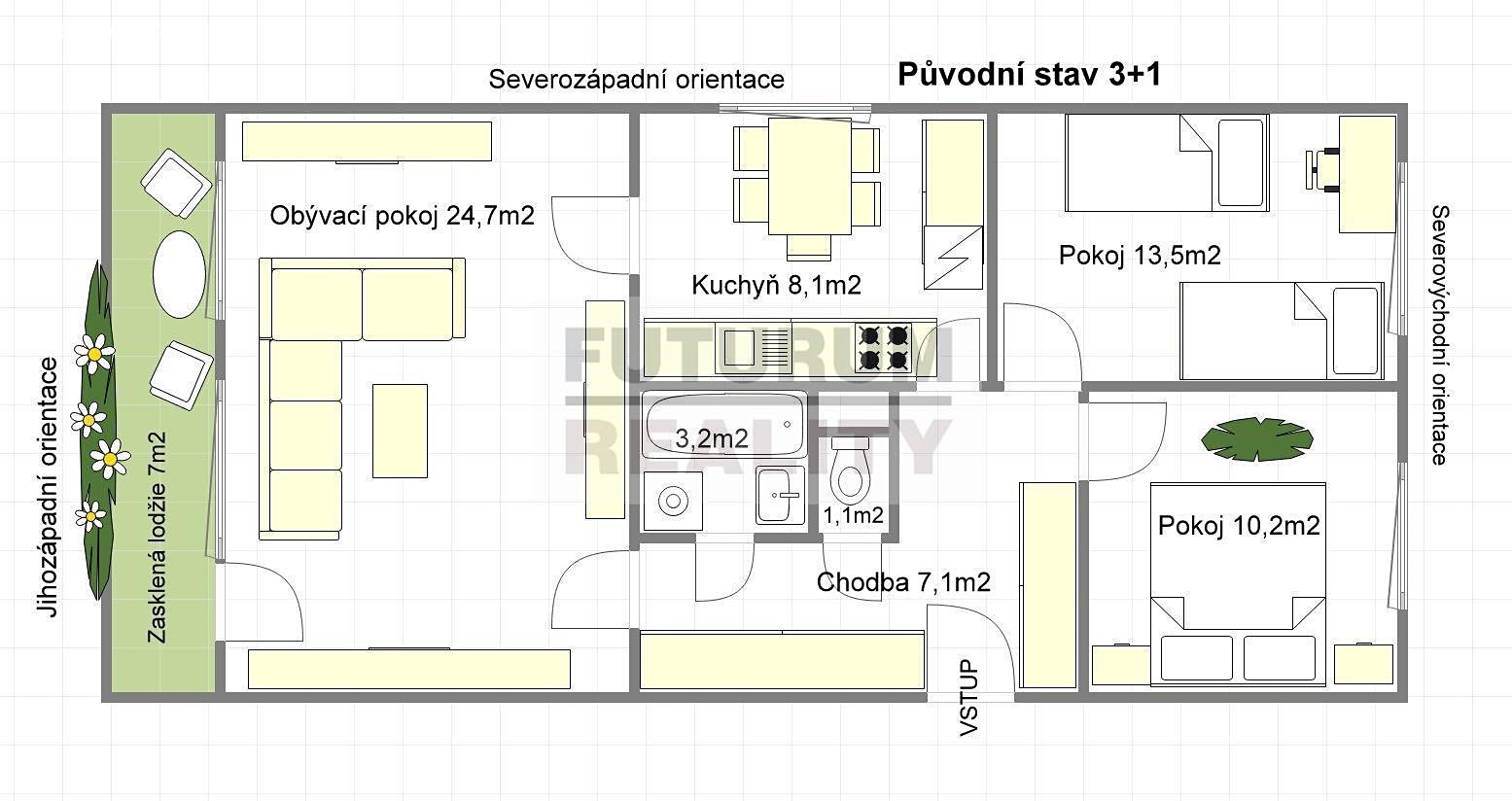 Prodej bytu 4+kk 79 m², Hornoměcholupská, Praha 10 - Hostivař