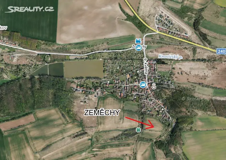 Prodej  pole 17 973 m², Kralupy nad Vltavou - Zeměchy, okres Mělník