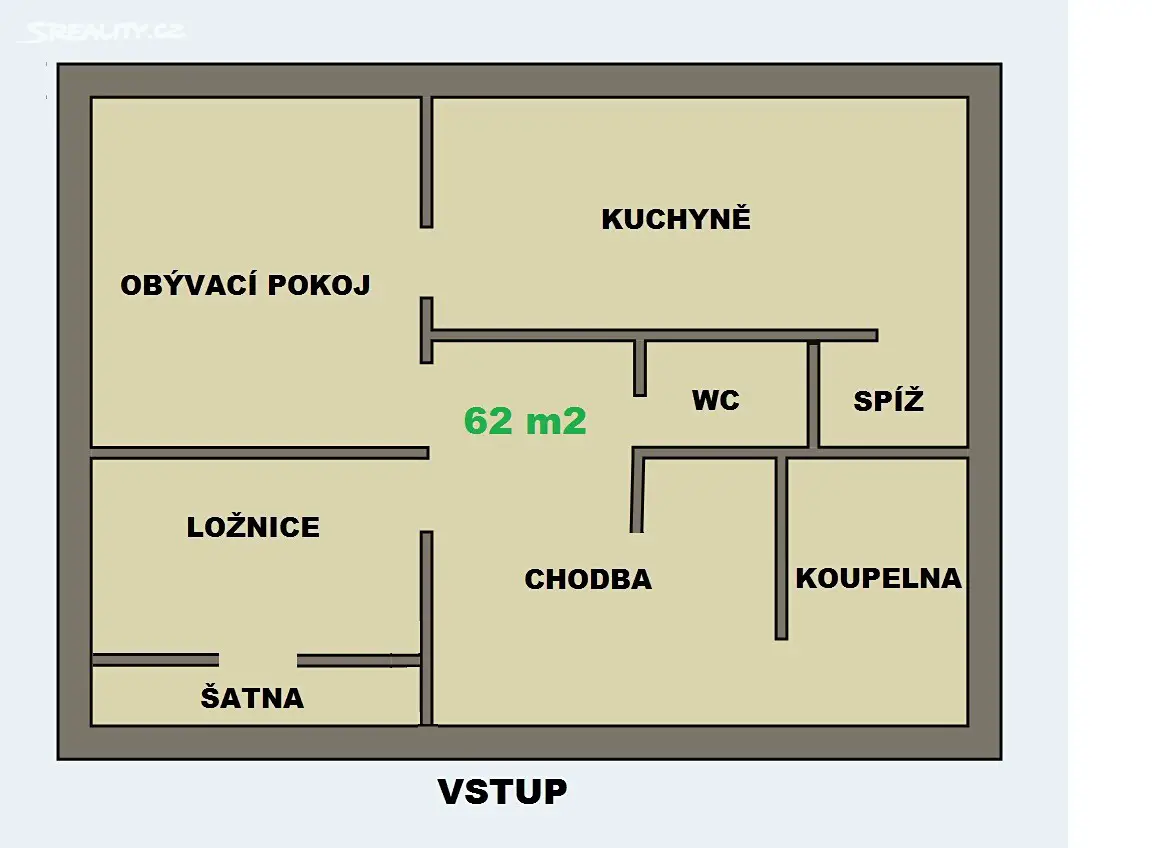 Prodej bytu 2+1 62 m² (Podkrovní), Špálova, Ostrava - Přívoz