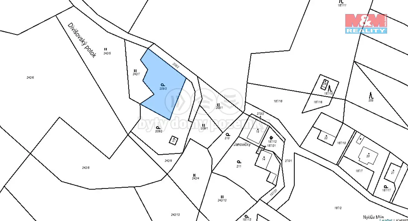 Prodej  zahrady 782 m², Dlouhá Ves, okres Klatovy