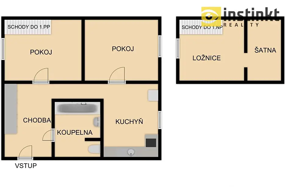 Pronájem bytu 3+1 69 m², Mikoláše Alše, Nýřany
