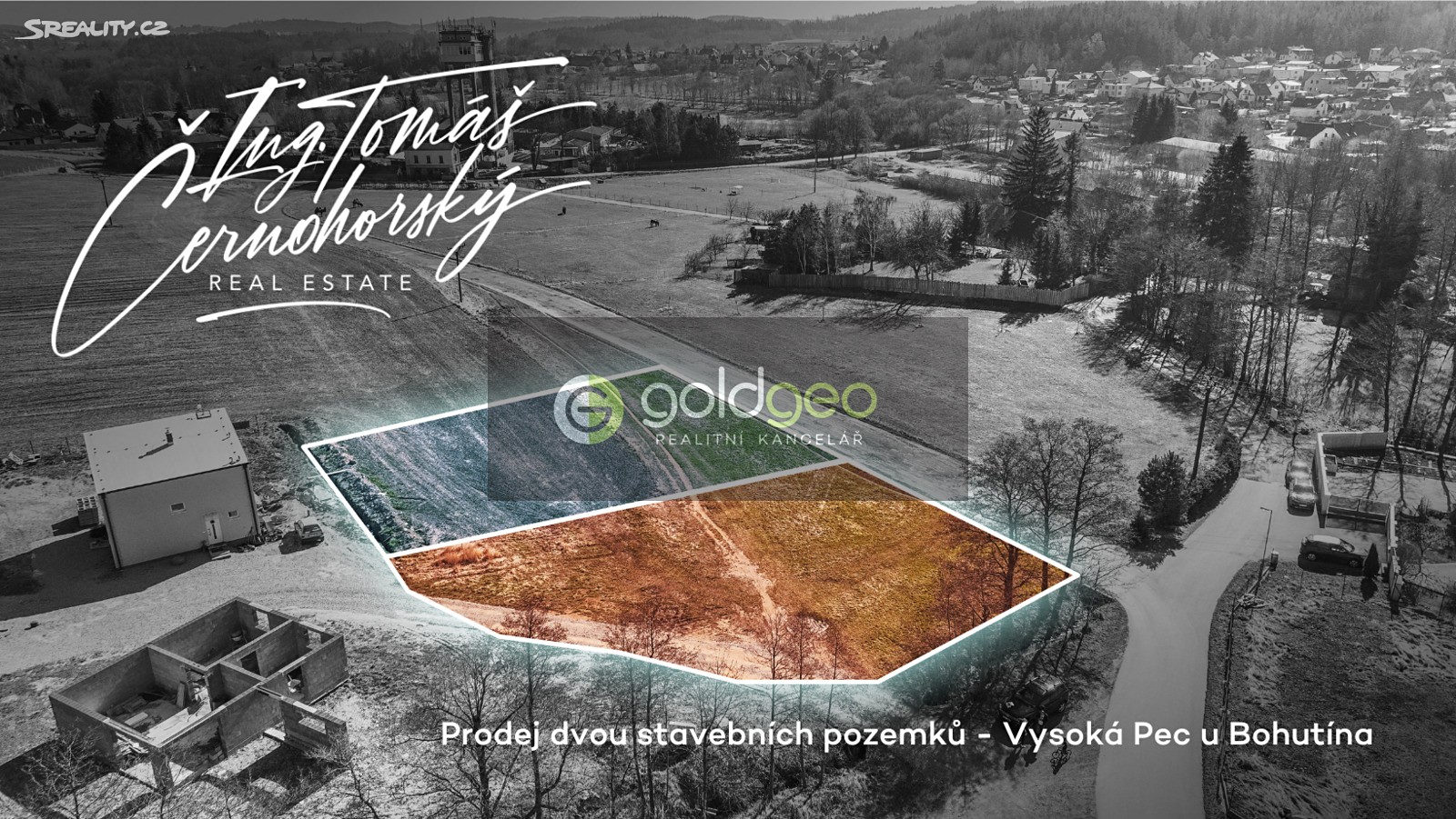 Prodej  stavebního pozemku 992 m², Bohutín, okres Příbram