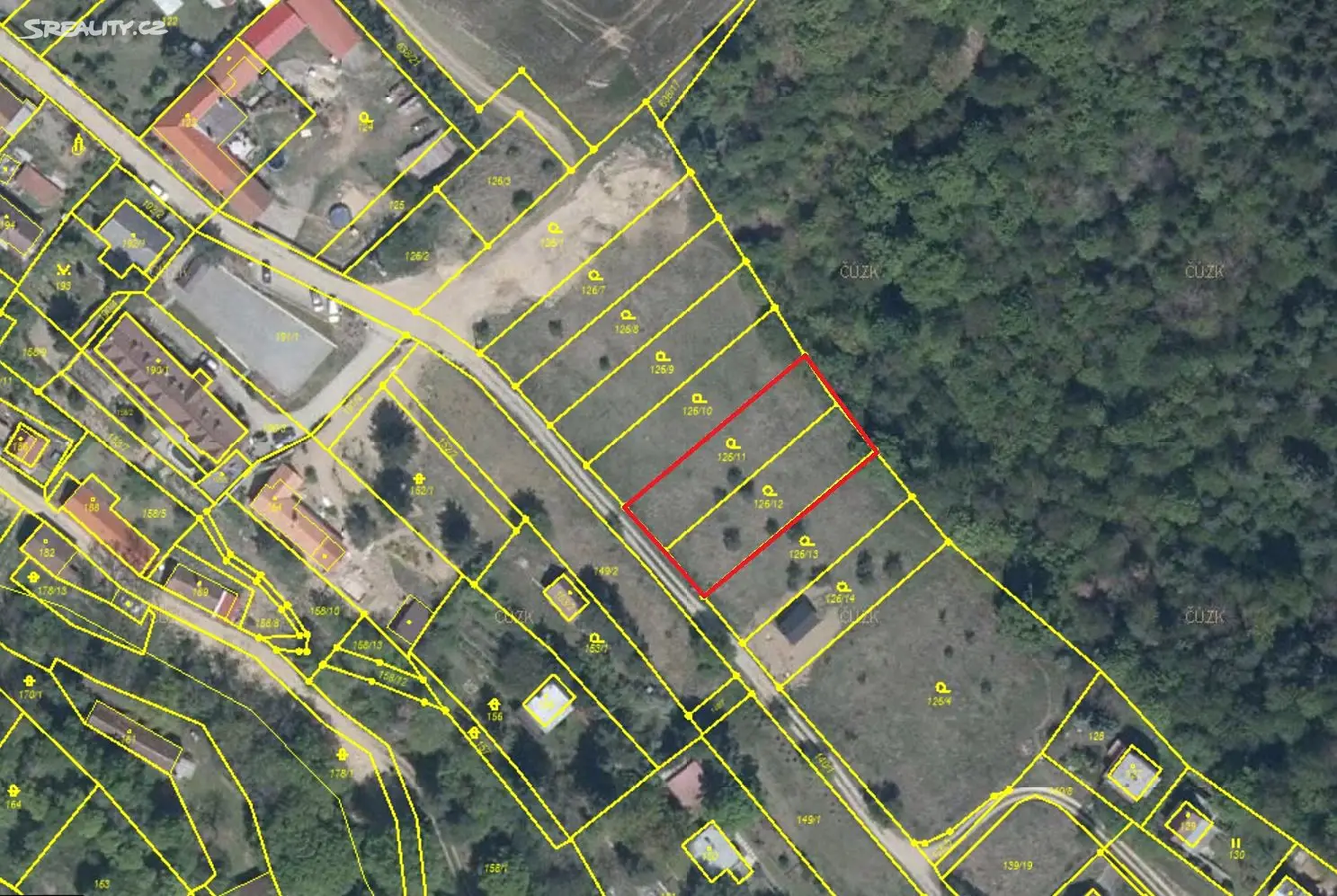 Prodej  stavebního pozemku 1 040 m², Chvalatice, okres Znojmo