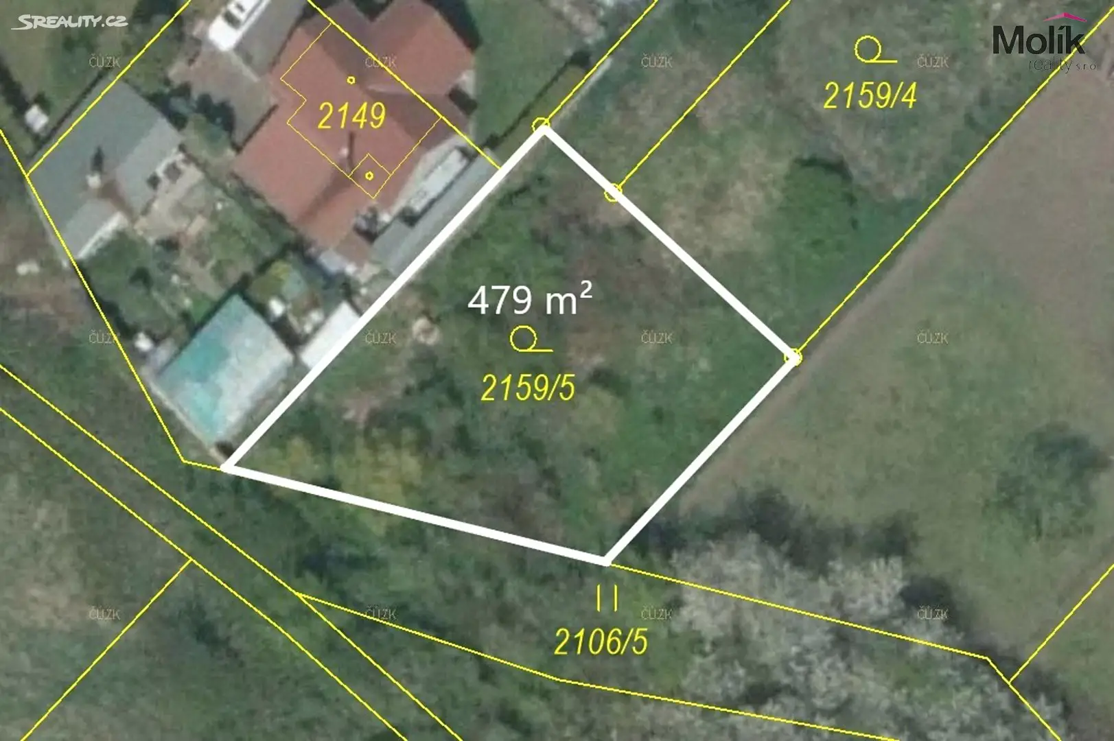 Prodej  stavebního pozemku 615 m², Potoční, Teplice - Trnovany